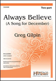 Always Believe Two-Part choral sheet music cover Thumbnail